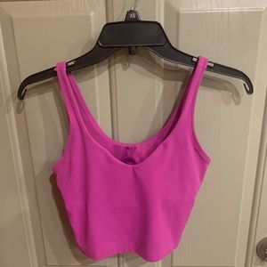 Lululemon Align Sports Bra, Size 6, Hot Pink